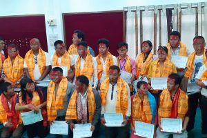फोनिज १ नं. प्रदेशको अध्यक्षमा जम्नेली, १९ बुद्धे घोषणापत्र जारी गर्दै महाधिवेशन सम्पन्न