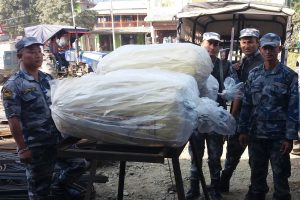उदयपुरमा सशस्त्र प्रहरीद्धारा ११२ केजी गाँजा बरामद
