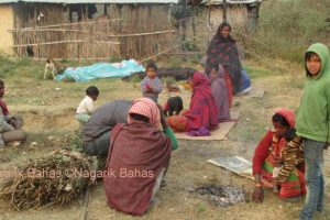 उदयपुरमा चिसोले मुसहर बस्ती प्रभावित (फोटो फिचर)