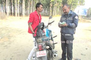 विवाहको कार्ड बाँड्न गाउँपालिकाको मोटर साइकल दुुरुपयोग