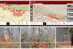 अमेरिकी अन्तरिक्ष नियोग ‘नासा’ को रेकर्ड : उदयपुरमा ४ सय बढी स्थानमा डढेलो (फोटो फिचर)