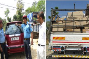 उदयपुरमा भन्सार छली ल्याइएको कार भन्सारकै जिम्मा, ट्रक छोडियो