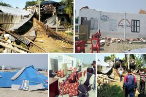 उदायपुरमा चट्याङले एकको मृत्यु, हावाहुरीले आधा दर्जन घरको छानो उडायो (फोटो फिचर)