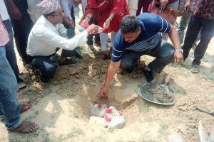 कवड हल निर्माणको प्रदेश सांसद कार्कीद्धारा शिलान्यास