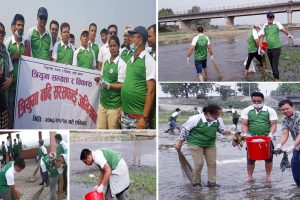 त्रियुगा सभ्यता र विकास अन्तर्गत नदी सरसफाई (२६ फोटो फिचर)