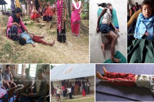 उदयपुरमा विद्यार्थी काँप्ने, मुर्छा पर्न थालेपछि विद्यालय बन्द (तस्विर सहित)