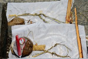 शव नभेटिएपछि कुशको शव बनाएर दाह संस्कार