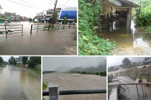 अविरल वर्षाले उदयपुरको जनजिवन प्रभावित, कत्तै पहिरो कत्तै डुवान (तस्विरसहित)