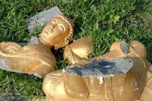 जन्मस्थलमै बुद्धका मूर्ति तोडफोड