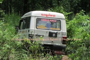 एम्बुलेन्स दुर्घटनामा ११ घाईते