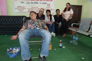 नगर प्रमुख सहित ५४ जनाद्वारा रक्तदान