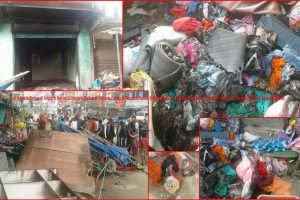 विद्युत सर्ट भई आगलागी हुँदा ६० लाख बढीको क्षति