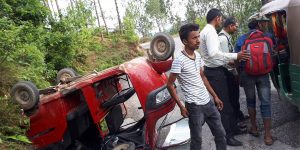 उदयपुरमा सवारी दुर्घटनामा २ जनाको मृत्यु, ३ जना घाईते
