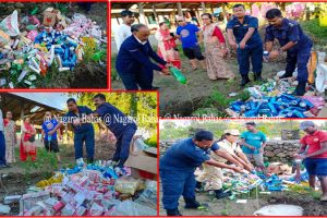 कटारीमा बजार अनुगमन : म्याद गुज्रेका समान नष्ट