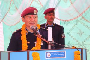 जिल्ला प्रहरी कार्यालय उदयपुरको भवन एआइजी ठूले राईद्धारा शिलान्यास