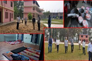 त्रियुगा नगर सरकारद्वारा क्याम्पसमा २५ बेडको क्वारेन्टाइन निर्माण