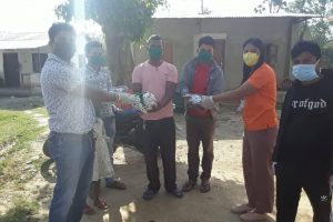 कैदी बन्दीलाई माक्स वितरण