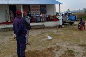 त्रियुगा नगरपालिका २ मोथियाहीमा  २० जनाको स्वाब संकलन