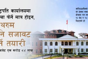 राष्ट्रपति कार्यालयको बाथरुम सजावट गर्न कुल बजेट एक करोड ८४ लाख