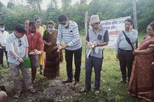 सय शैय्याको उदयपुर कोभिड अस्पतालको शिलान्यास
