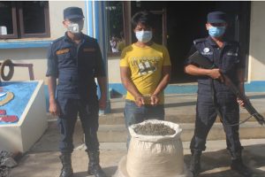 उदयपुरमा लागूऔषध १५ केजी गाँजा सहित एक जना पक्राउ