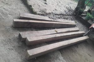 अवैध काठ बरामद