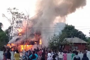 उदयपुरमा आगलागीबाट १० लाख बराबरको क्षति