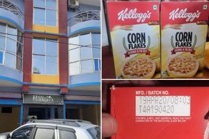 होटल हिमालयमा म्याद गुज्रेको खाद्य पदार्थ फेला