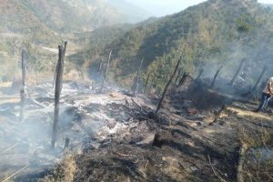 उदयपुरमा तीन घरमा आगलागीबाट ३१ लाखको क्षति