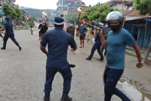 बेल्टारमा पनि राष्ट्रपति र प्रधानमन्त्रीको पुत्ला दहन