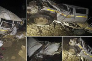 उदयपुरमा कुखुराको चल्ला बोकेको बोलेरो ४ मिटर तल खस्यो, चालक गम्भिर