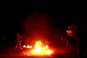 गाईघाटमा जल्यो उपप्रधानमन्त्री राजेन्द्र महतोको पुत्ला