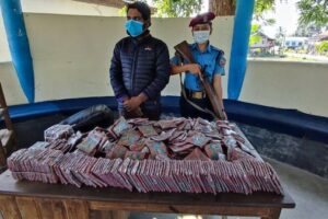 उदयपुरमा तीन सय प्याकेट पटका सहित एक जना पक्राउ