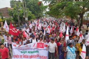 त्रियुगामा नेकपा एस र माओवादी गठबन्धनको मनोनयनमा उर्लियो जनसागर (फोटो फिचरसहित)